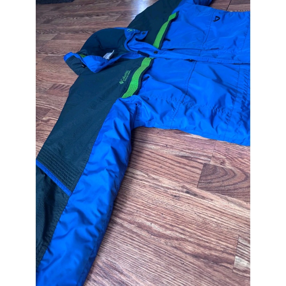 The North Face Mens Full Zip 2-in-1 Green Blue Coat Jacket Medium - Picture 2 of 16